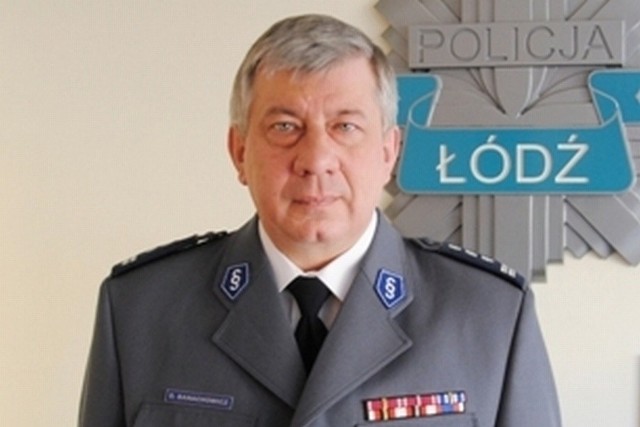 Insp. Dariusz Banachowicz, komendant wojewódzki policji w Łodzi