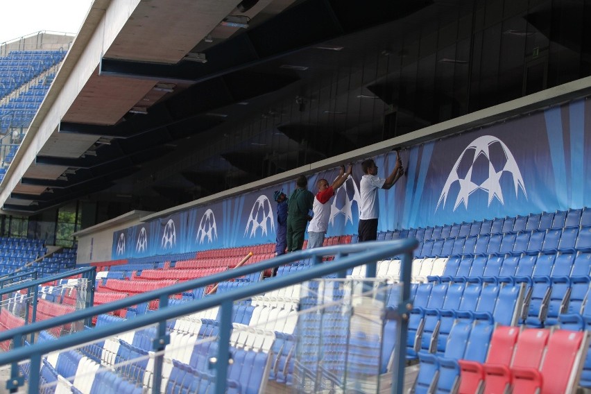 Stadion Wisły Kraków. Przygotowania do Ligi Mistrzów [ZDJĘCIA]