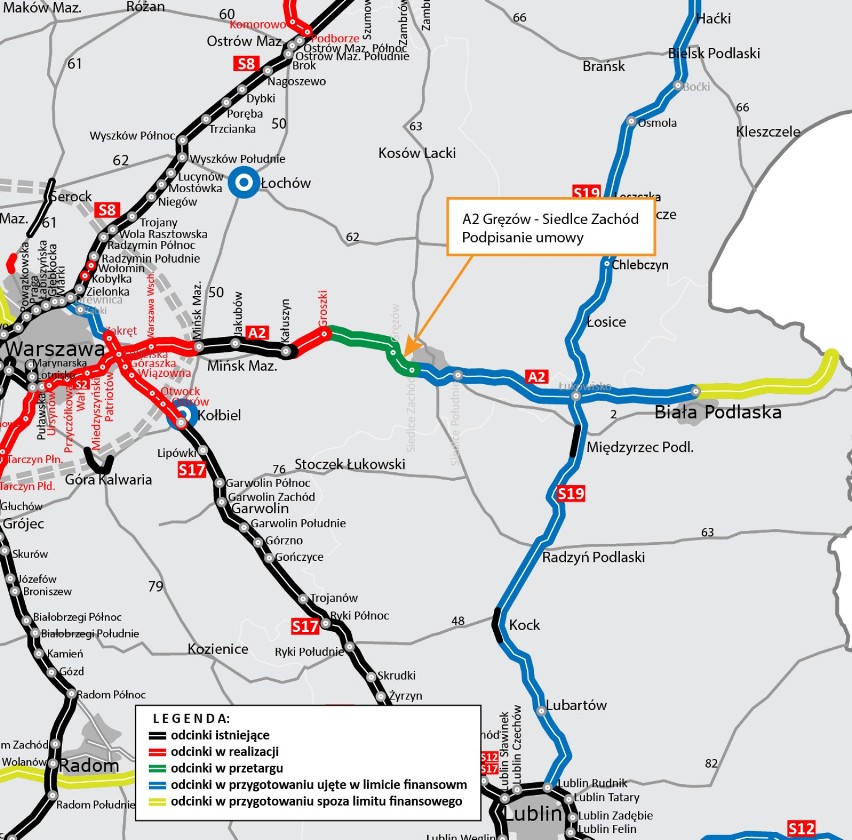 Kolejne kilometry A2 na Mazowszu. Autostrada powstanie w trzy lata za prawie 560 mln zł