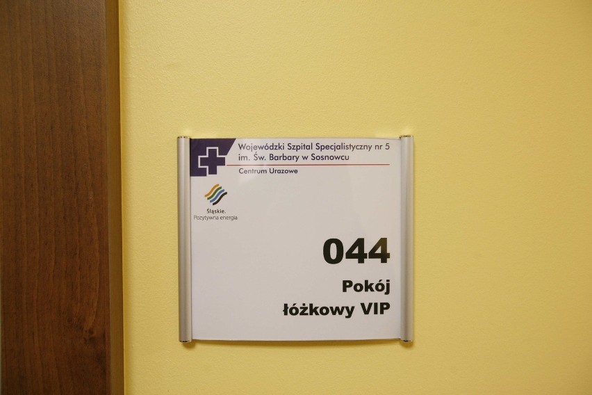Salka VIP w szpitalu w Sosnowcu