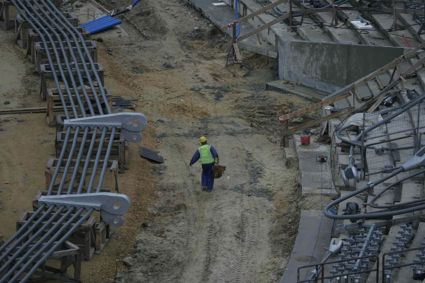 Jak się ma Stadion Śląski po awarii? Budują go dalej, a co! [ZDJĘCIA]