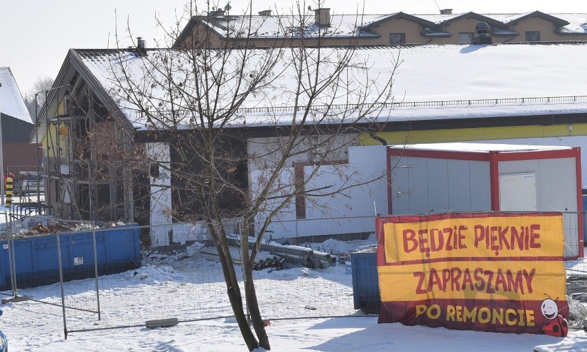 Trwa remont w Biedronce przy ul. Zaborskiej w Oświęcimiu