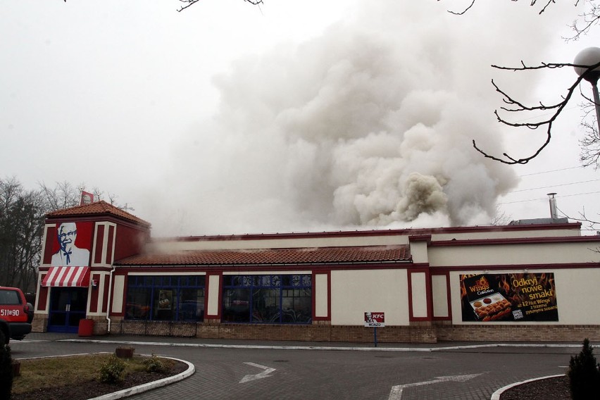 Pożar w restauracji KFC w Sopocie