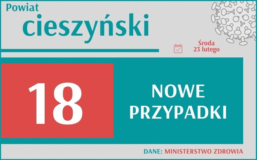 W woj. śląskim przybyło 1331 nowych przypadków zakażenia...