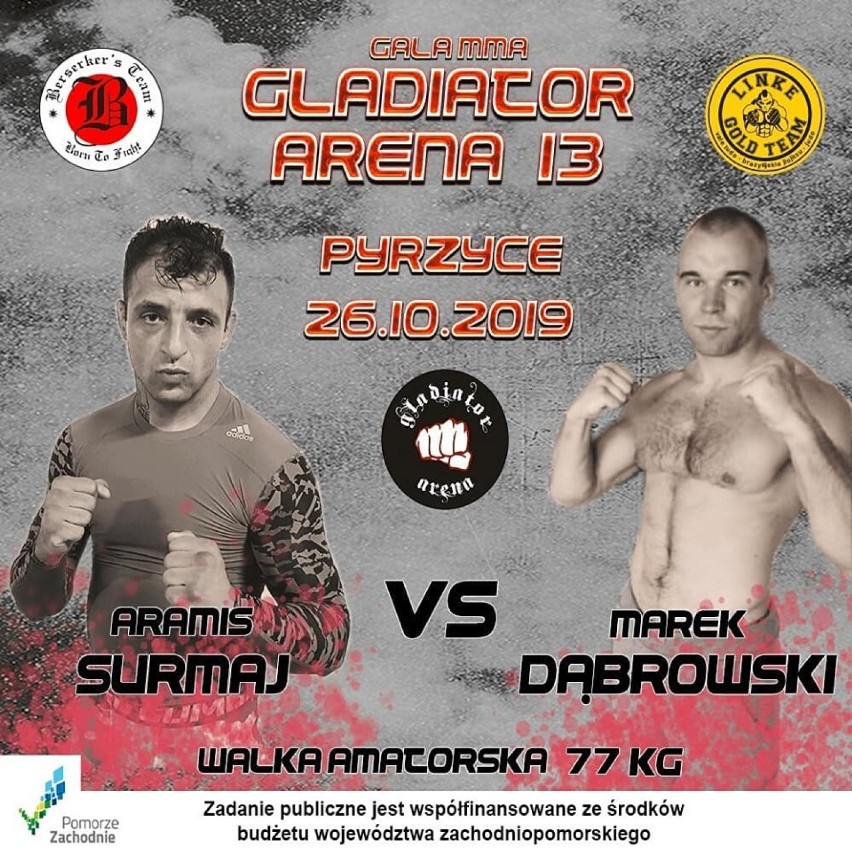 Gala MMA Gladiator Arena 13 w Pyrzycach. Garść informacji 