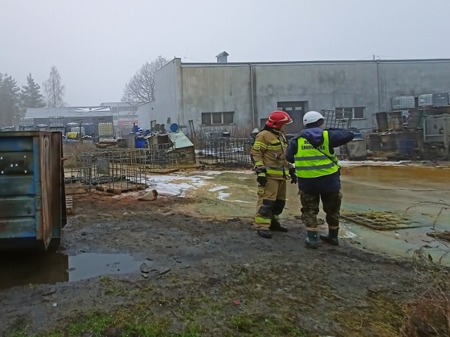 Gdynia. Kontrola WIOŚ po pożarze, który wybuchł 21.11.2022 r.