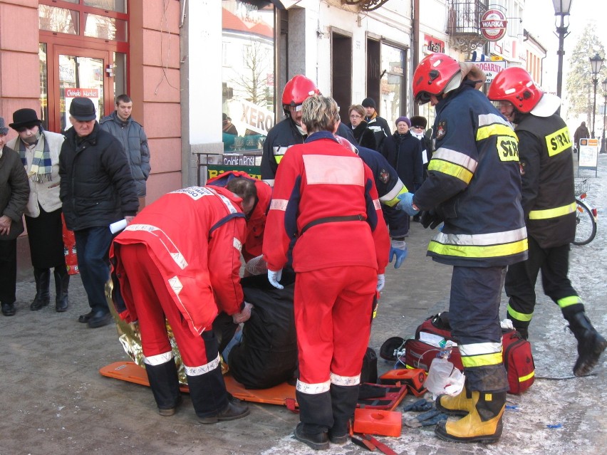 Kutnowska straż pożarna została wezwana do rannej osoby