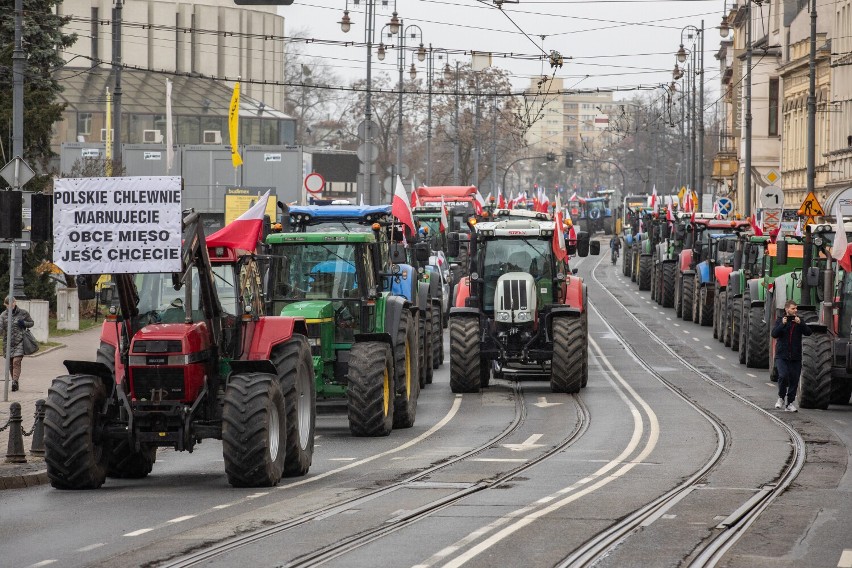 Kolejny protest rolników z całej Polski 20 marca 2024 roku....