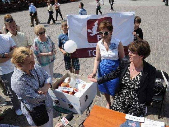 założycielki partii PJN, podczas środowej wizyty w Toruniu

fot. Lech Kamiński