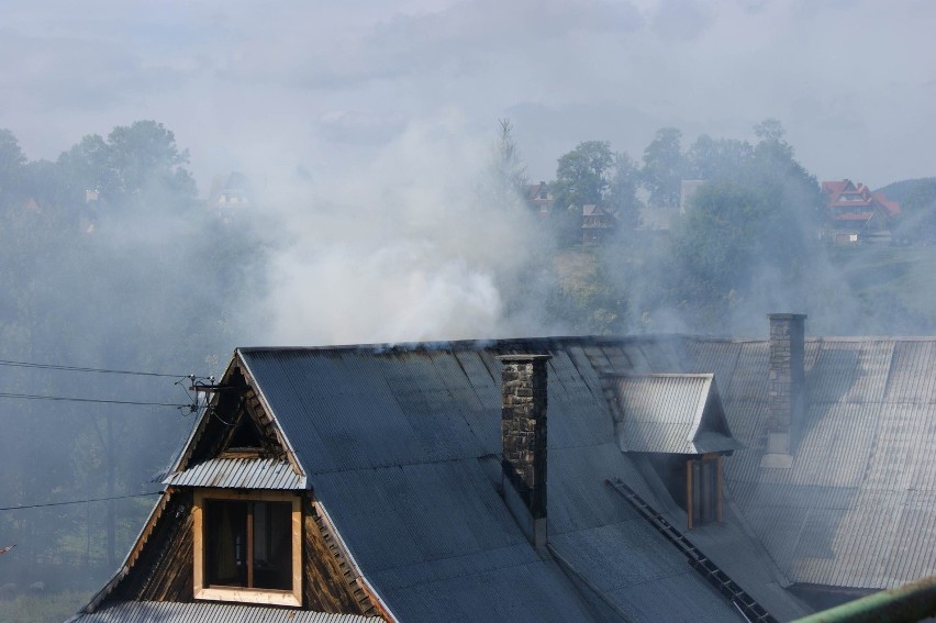 Pożar na Olczy - spłonął dom 6-osobowej rodziny