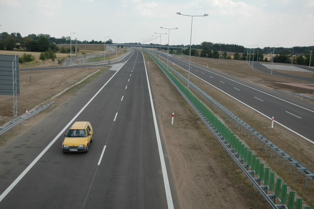 Fragment autostrady A2 z Konina do Strykowa