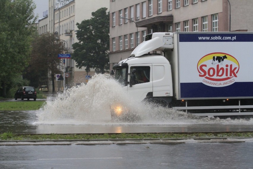 Burza w Łodzi. Ulewa w środę