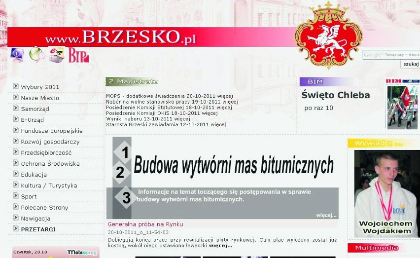 Ranking stron internetowych miast Małopolski