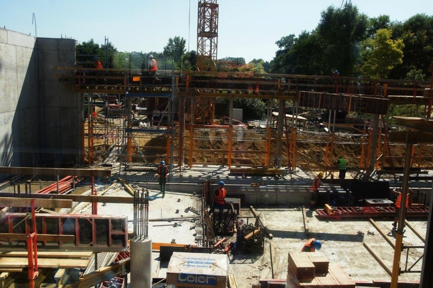 Nowy basen we Wrocławskim Parku Wodnym - zdjęcie z budowy