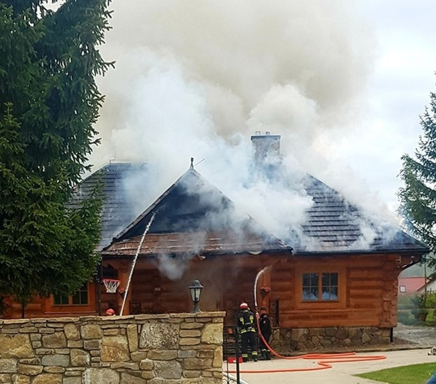 Pożar domu jednorodzinnego pod Strzelinem