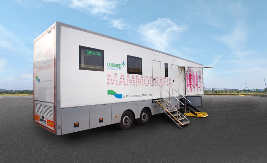 Badania w mobilnej pracowni mammograficznej LUX MED w...
