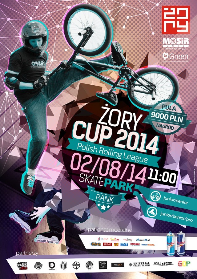 Żory CUP 2014: Zawody w jeździe freestylowej na rolkach i rowerach BMX