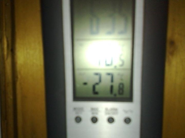 Temperatura w Milówce/ Zdjęcie Magda Piątek