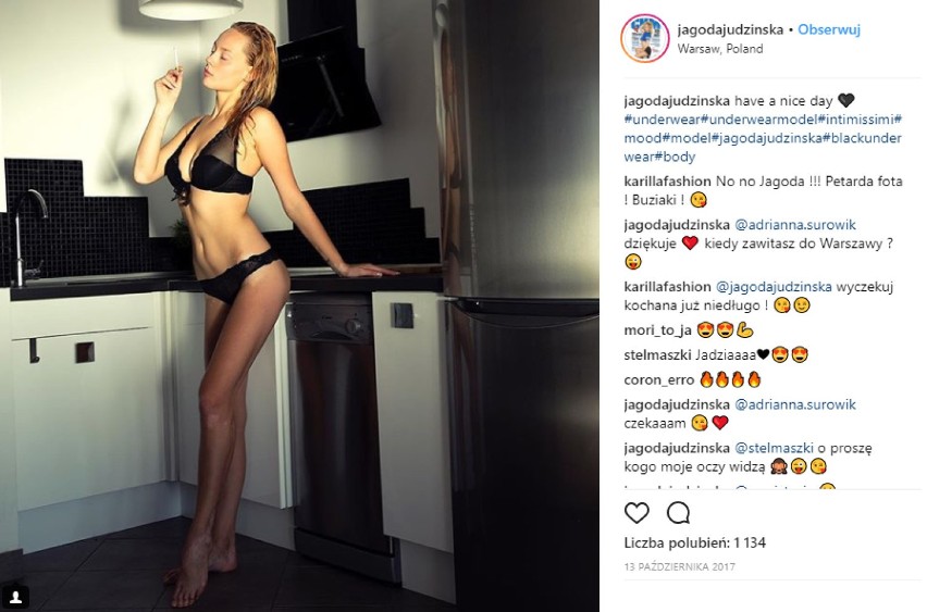 Jagoda Judzińska CKM NAGO [ZDJĘCIA +18]. Gwiazda "Top Model" w odważnej sesji