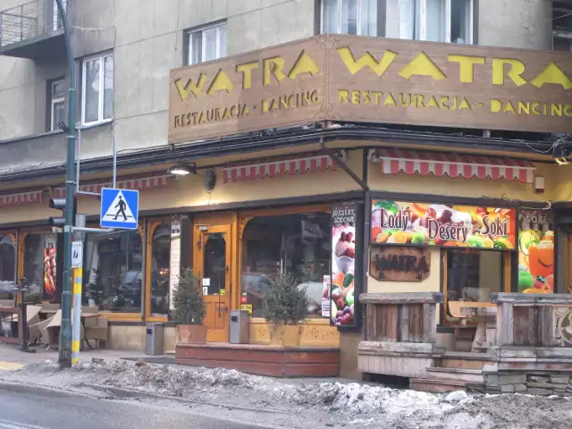 Restauracja "Watra" - od czasu pożaru w 3 lutego, przez cały czas przyjmuje gości