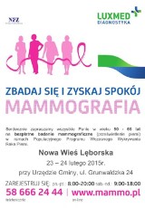 Nowa wieś Lęborska. Mammografia dla kobiet w wieku 50-69 lat