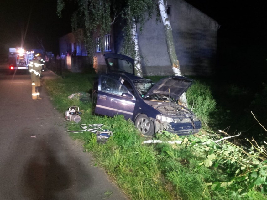 Wypadek w miejscowości Gawrony (gmina Skulsk)