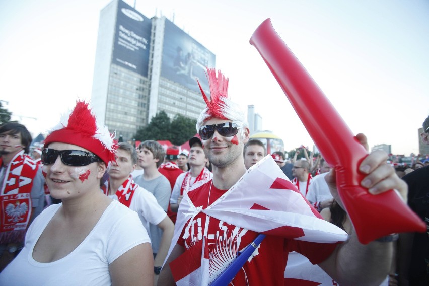 Polska - Czechy w strefie kibica w Katowicach [ZDJĘCIA i WIDEO]