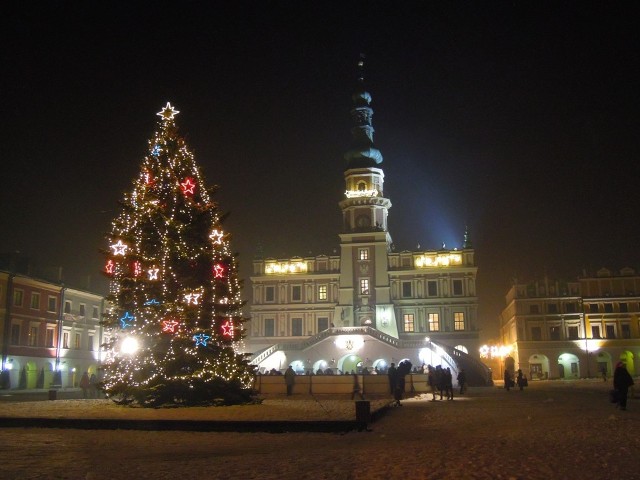 Świąteczna iluminacja Zamościa