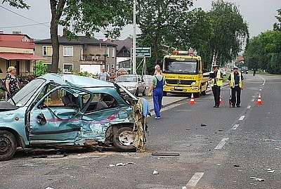 Mikołów: Wypadek na Rybnickiej. Dwie osoby ranne