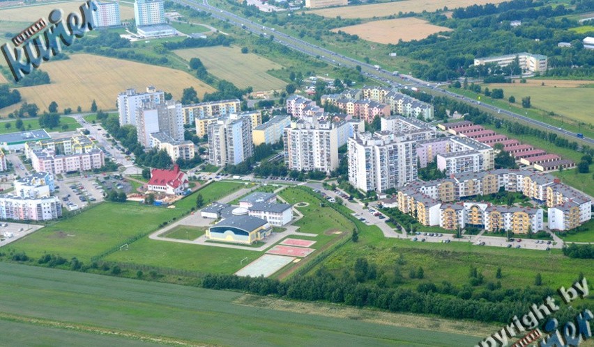Lublin z lotu ptaka: Felin i Majdanek na zdjęciach