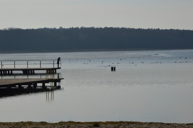 Jezioro Wilkowskie, niedaleko Świebodzina, zachęca do spacerów o każdej porze roku.