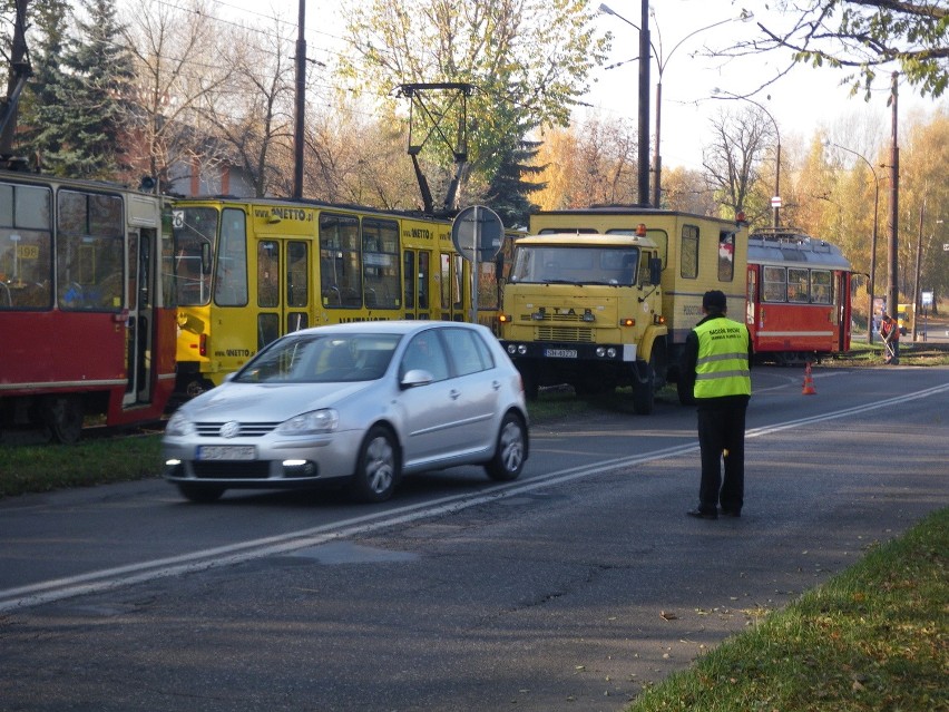 Wypadek tramwajowy w Sosnowcu [ZOBACZ ZDJĘCIA]