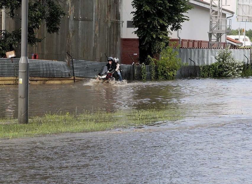 Gwałtowna ulewa w Poznaniu