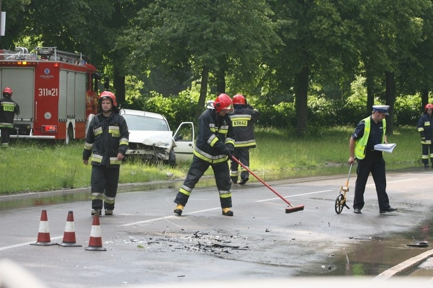 Łódź: wypadek na al. Unii (ZDJĘCIA+FILM)