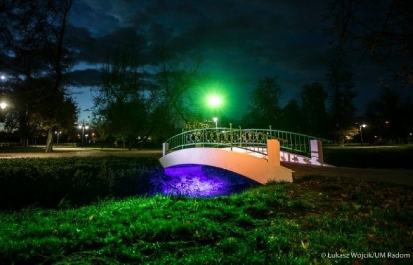 W Starym Ogrodzie działa już iluminacja mostku zakochanych.