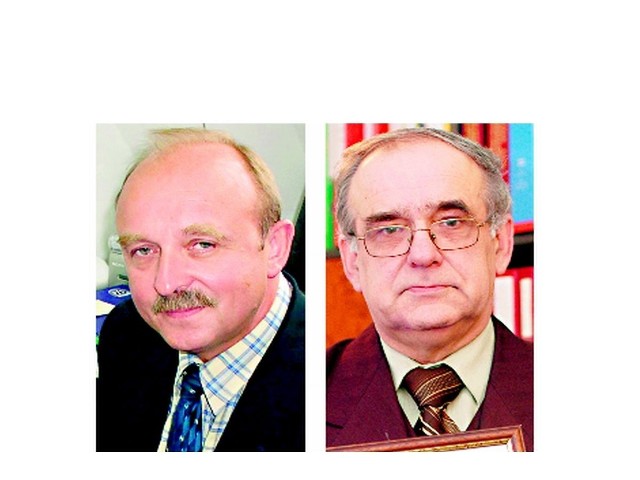 Krzysztof Trawicki (po lewej), wójt Zblewa, lider pomorskiego PSL, liczy na cztery mandaty w Sejmiku, Tadeusz Studziński (po prawej), burmistrz Nowego Dworu,  chwali się projektami  unijnymi i pieniędzmi UE