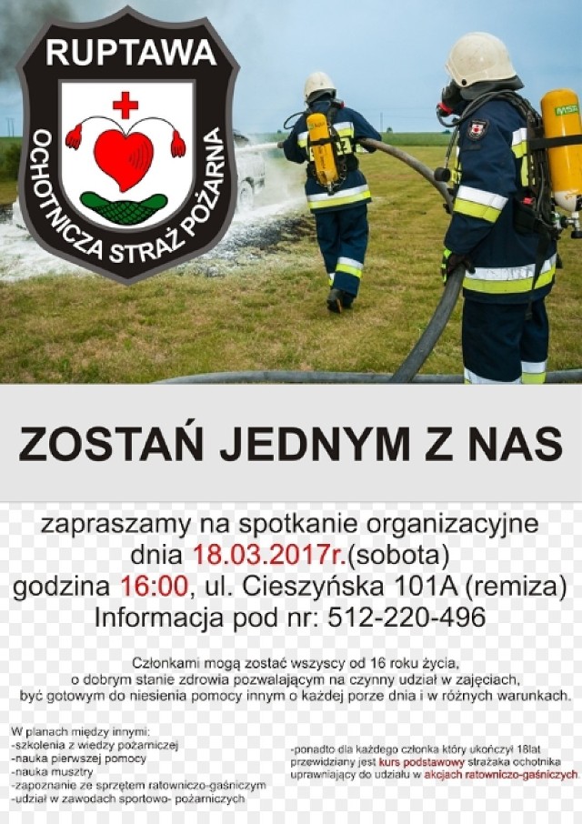 OSP Ruptawa: zostań strażakiem-ochotnikiem