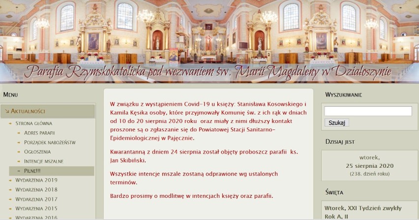 Komunikat parafii