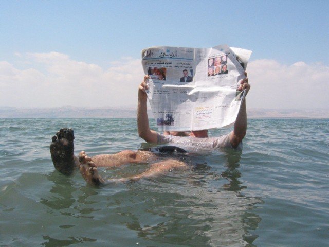Kąpiel w Morzu Martwym