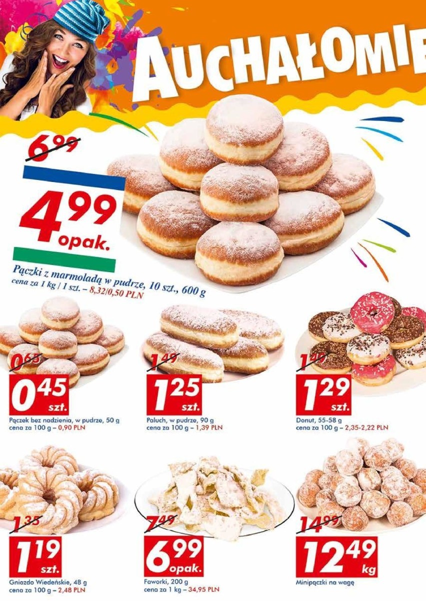 W Auchan do 26 lutego obowiązuje promocja na m.in. pączki w...