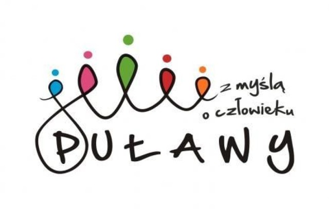 Logo miasta Puławy opracowane w 2009 r., z hasłem w polskiej wersji językowej