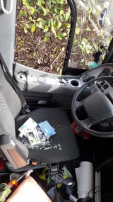 W Anglii brytyjscy chuligani zaatakowali autokar firmy z Kraśnika