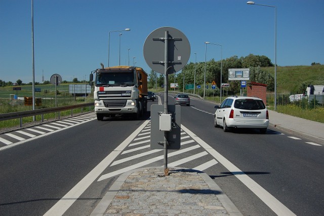 Droga krajowa nr 5 w pobliżu Trzebnicy