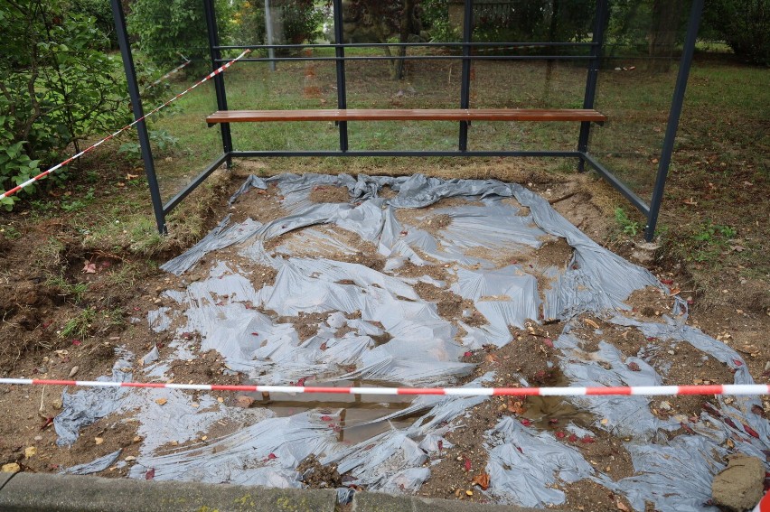 Podczas prac przy budowie przystanku znaleziono ludzkie szczątki
