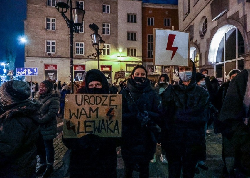 Protest w sprawie aborcji w Gdańsku 28.01.2021