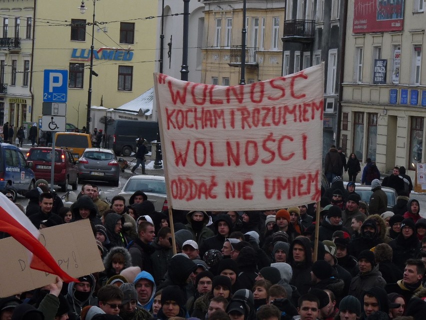 Protest przeciwko ACTA w Lublinie (ZDJĘCIA, WIDEO)