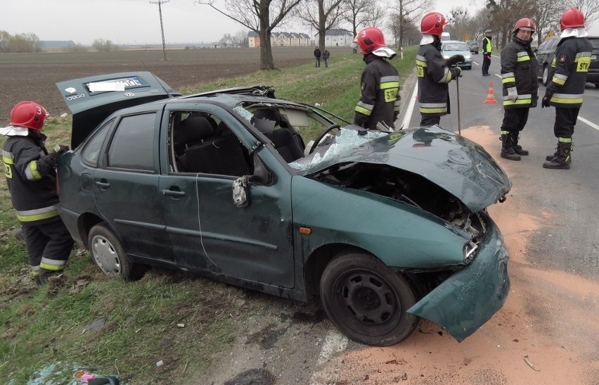 Groblice. Poważny wypadek na drodze Wrocław-Oława (ZDJĘCIA)