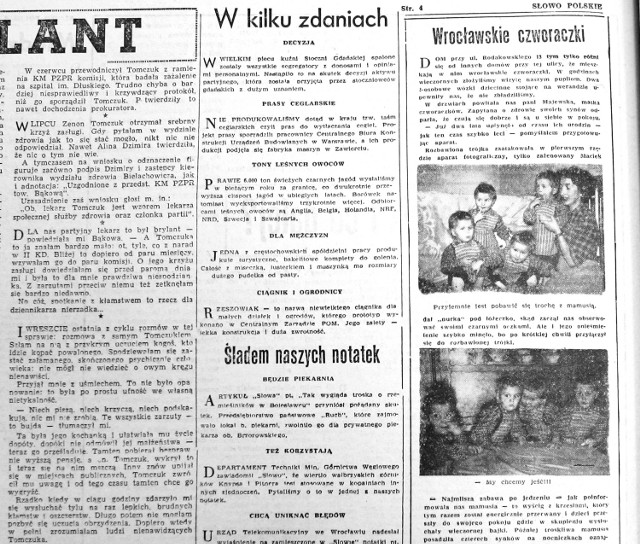 Przedświąteczne "Słowo Polskie" z grudnia 1956 roku