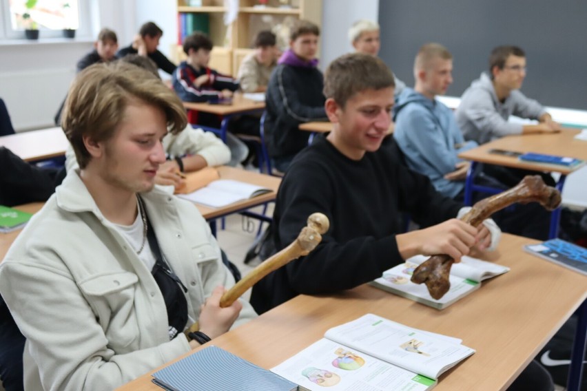 W ZSI w Słupsku na lekcjach biologii korzysta się z... ludzkich kości [ZDJĘCIA]