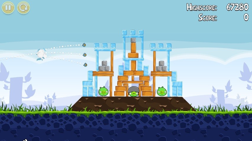 Kadr z gry "Angry Birds"